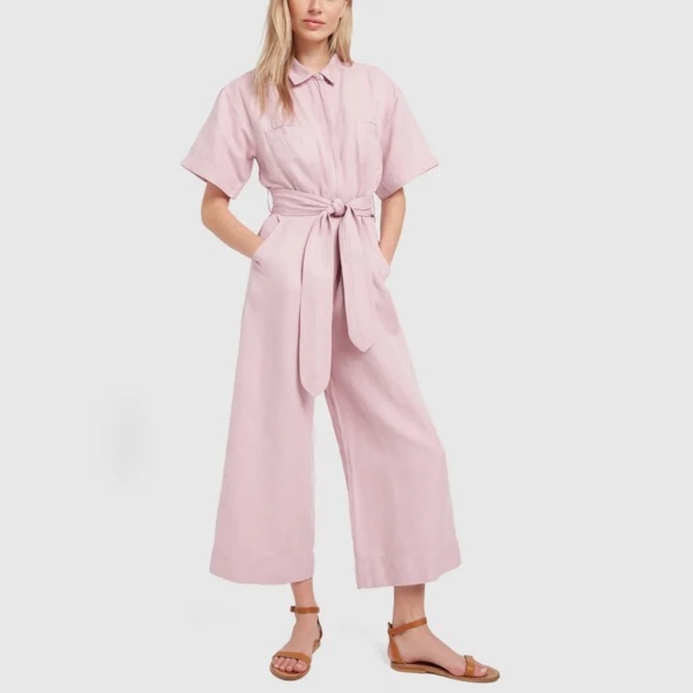 Apiece apart pink jumpsuits size 4 - no belt